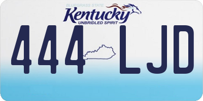 KY license plate 444LJD