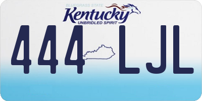 KY license plate 444LJL