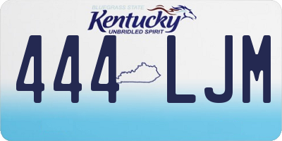 KY license plate 444LJM