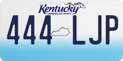 KY license plate 444LJP