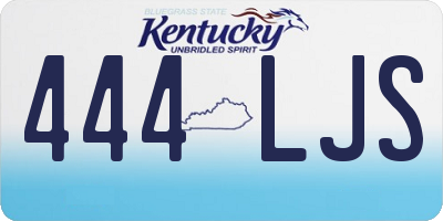 KY license plate 444LJS