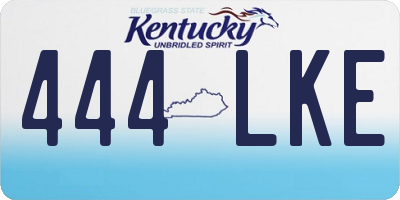 KY license plate 444LKE