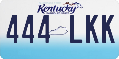 KY license plate 444LKK