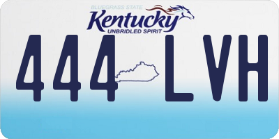 KY license plate 444LVH