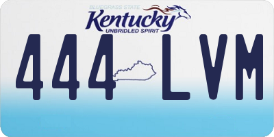 KY license plate 444LVM