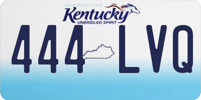 KY license plate 444LVQ