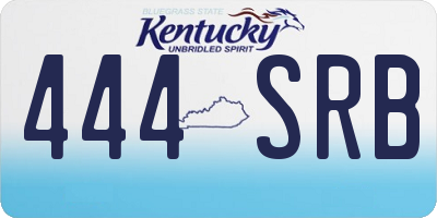 KY license plate 444SRB