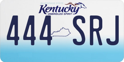 KY license plate 444SRJ