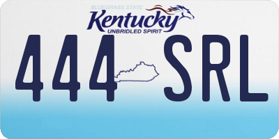 KY license plate 444SRL