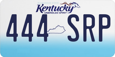 KY license plate 444SRP