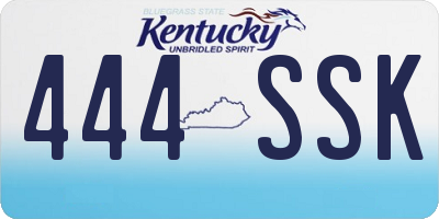 KY license plate 444SSK