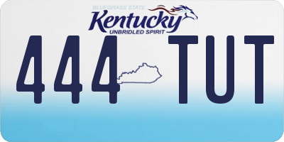 KY license plate 444TUT