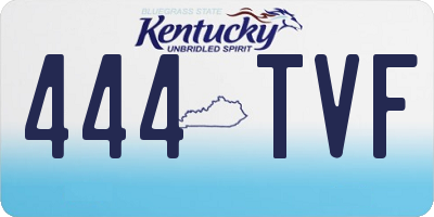KY license plate 444TVF