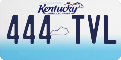 KY license plate 444TVL