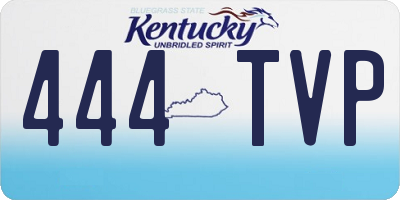 KY license plate 444TVP