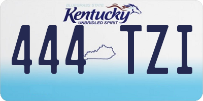 KY license plate 444TZI