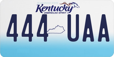 KY license plate 444UAA