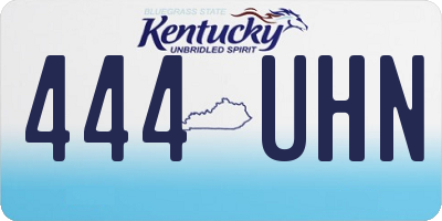 KY license plate 444UHN