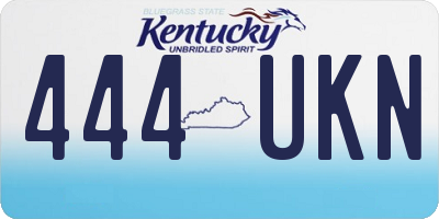 KY license plate 444UKN