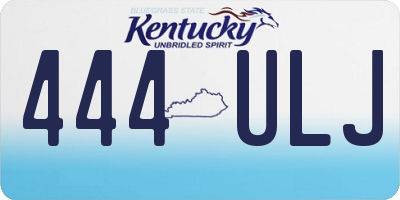 KY license plate 444ULJ