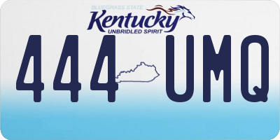 KY license plate 444UMQ
