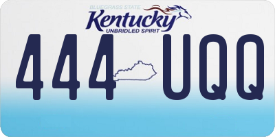 KY license plate 444UQQ