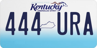 KY license plate 444URA