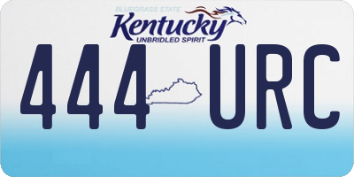 KY license plate 444URC
