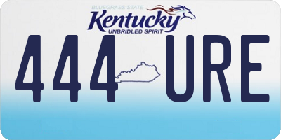 KY license plate 444URE