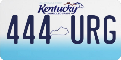 KY license plate 444URG