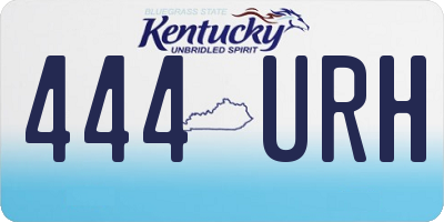 KY license plate 444URH