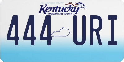 KY license plate 444URI