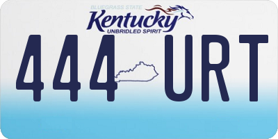 KY license plate 444URT