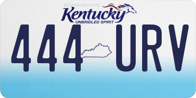 KY license plate 444URV