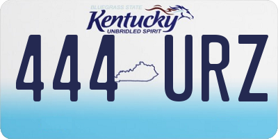 KY license plate 444URZ