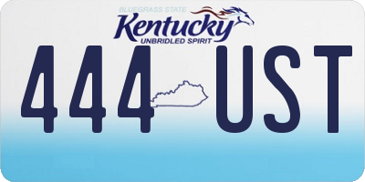 KY license plate 444UST