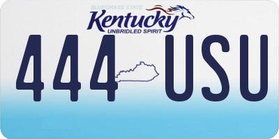 KY license plate 444USU