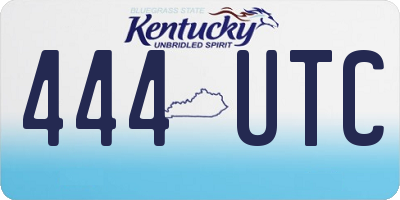 KY license plate 444UTC