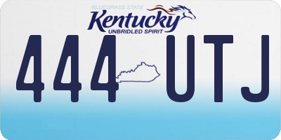 KY license plate 444UTJ