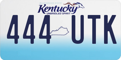 KY license plate 444UTK