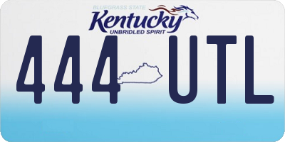 KY license plate 444UTL