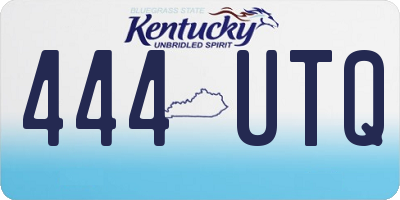 KY license plate 444UTQ