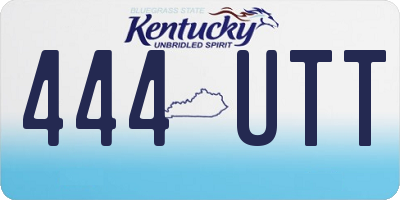 KY license plate 444UTT