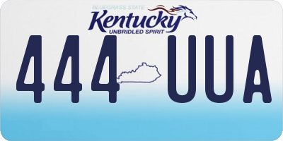 KY license plate 444UUA