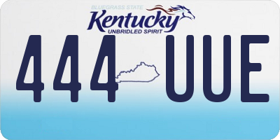KY license plate 444UUE