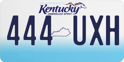 KY license plate 444UXH