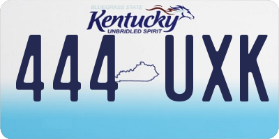 KY license plate 444UXK