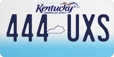 KY license plate 444UXS