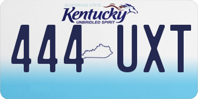 KY license plate 444UXT
