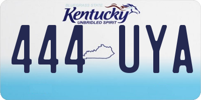 KY license plate 444UYA